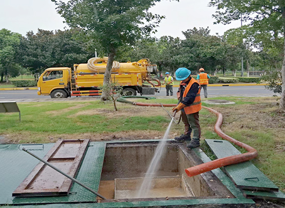 八公山化油池清理